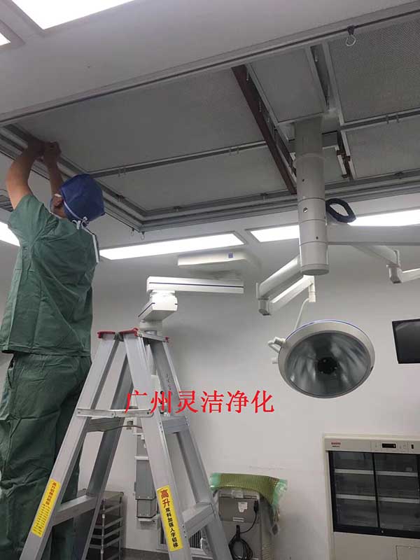 我司為惠州市中心醫院手術室層流中高效小黄鸭视频下载更換安裝圓滿結束
